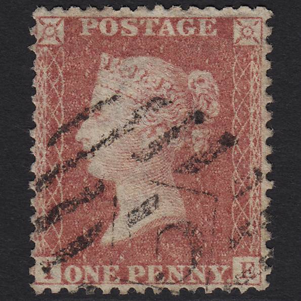 GB QV 1857 1d Rose-red (Plate 43) SG40-C10(1) IE FU London IS 3