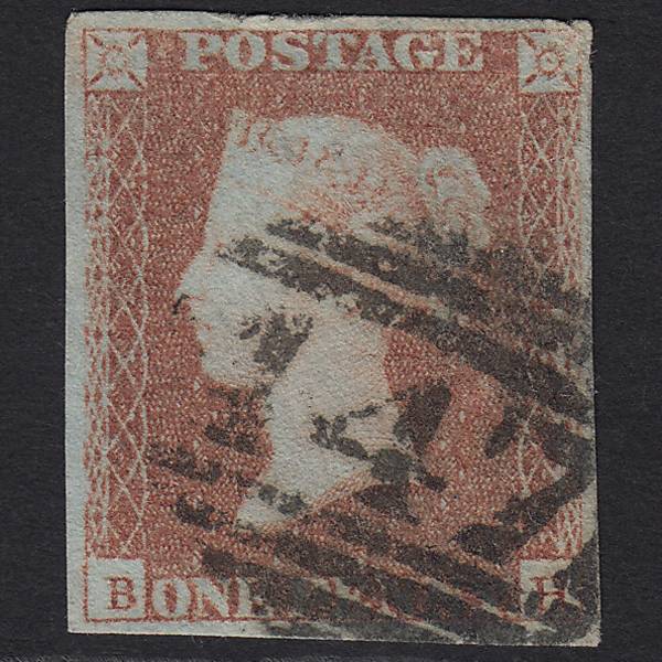 GB QV 1841 1d Red-brown (Plate 116) SG8-B1(1) BH GU 4 Margins
