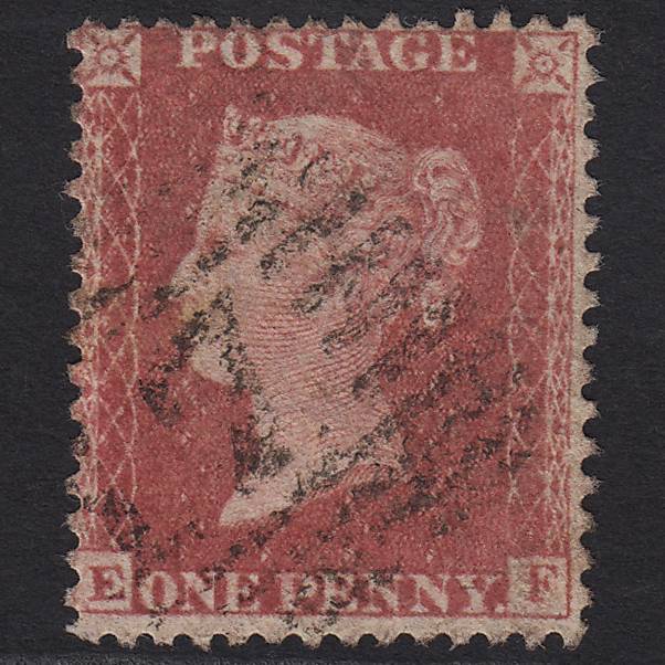 GB QV 1857 1d Rose-red (Plate 58) SG40-C10(1) EF GU in Scotland