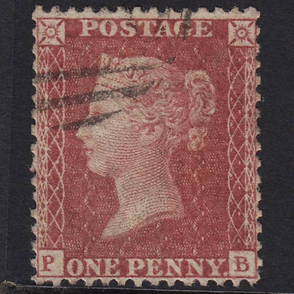 GB QV 1857 1d Rose-red (Plate 59) SG40-C10(1) PB VFU Light Cancel