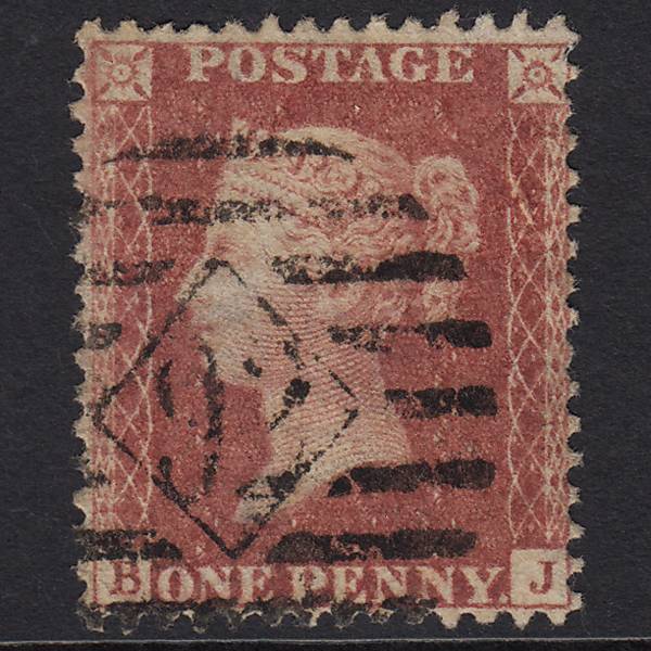 GB QV 1857 1d Rose-red (Plate 59) SG40-C10(1) BJ GU London IS 92