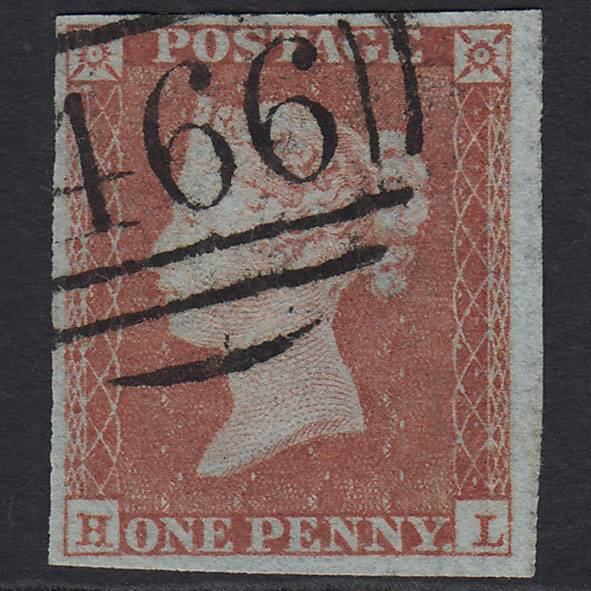 GB QV 1841 (Plate 173) SG8-B2(1) HL VFU Missing Imprimatur Liverpool 466