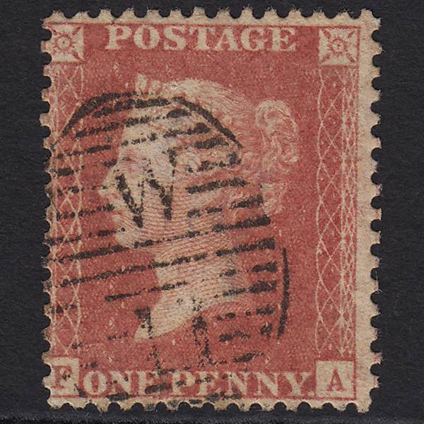 GB QV 1857 1d Rose-red (Plate 44) SG40-C10(1) FA FU London D&S W11 Misperf