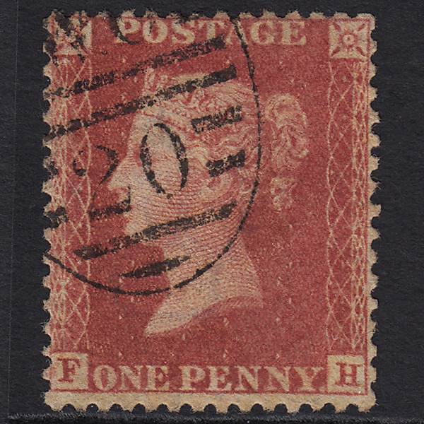 GB QV 1857 1d Rose-red (Plate 60) SG40-C10(1) FH GU London D&S WC20