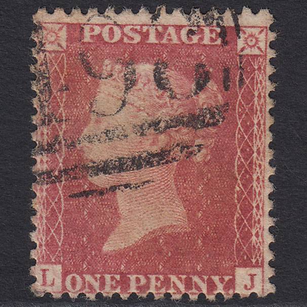GB QV 1857 1d Rose-red (Plate 66) SG40-C10(1) LJ GU Manchester 498