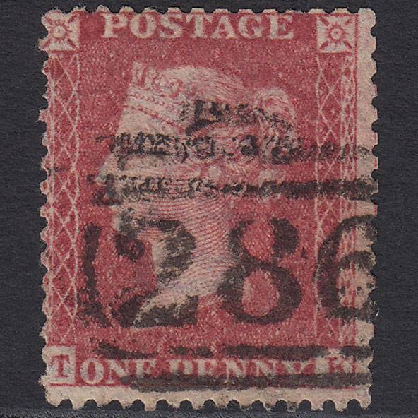 GB QV 1857 1d Rose-red (Plate 46) SG40-C10(1) TK GU Exmouth 286