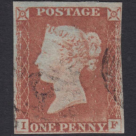 GB QV 1841 1d Pale Red-brown Pl 68 SG9-B1(3) IF GU nr 4M Light Cancel