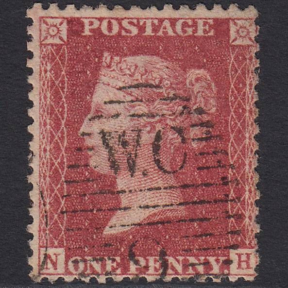 GB QV 1857 1d Rose-red (Plate 44) SG40-C10(1) NH FU London D&S WC9
