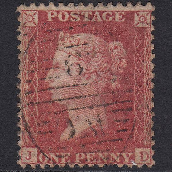 GB QV 1857 1d (Plate 43) SG40-C10(1) JD GU London D&S WC9 Well Centred