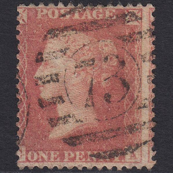 GB QV 1857 1d (Plate 39) SG39-C10(3) CA FU London D&S 73 Large Misperf