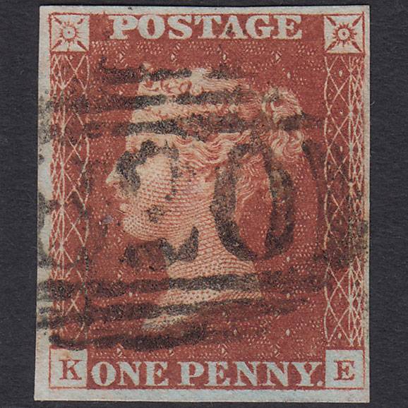 GB QV 1841 1d Red-brown (Plate 68) SG8-B1(1) KE FU 4M Tunbridge Wells 820