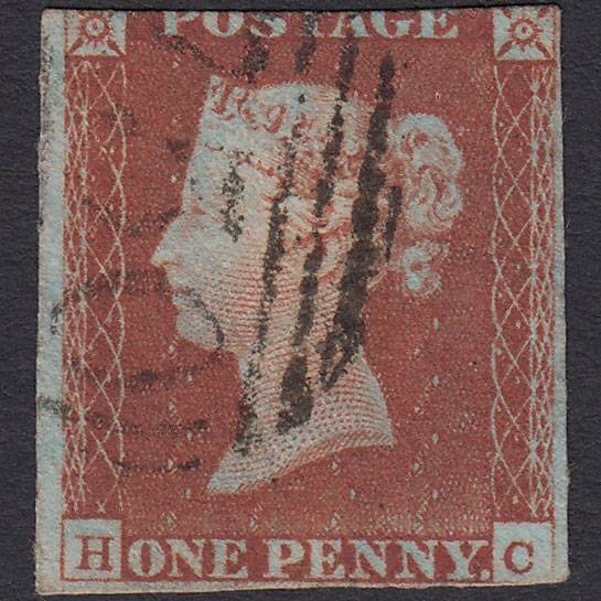 GB QV 1841 1d Red-brown (Plate 66) SG8-B1(1) HC GU Stourbridge 750