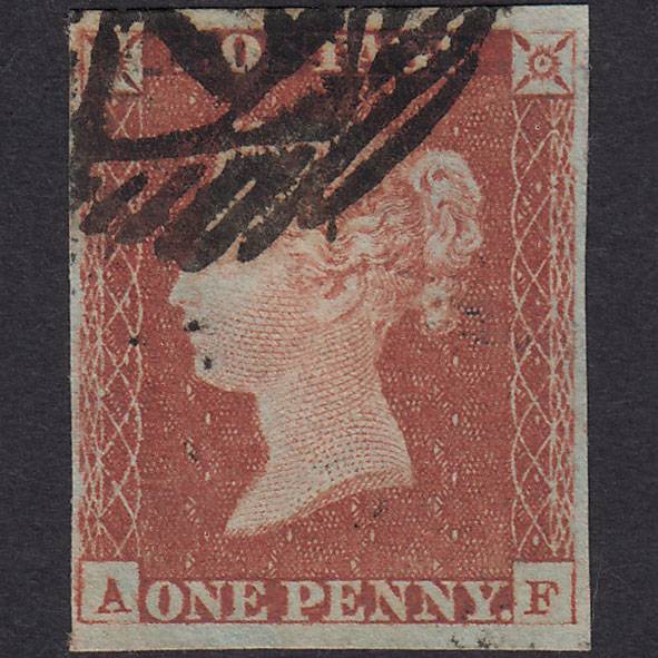 GB QV 1841 1d (Plate 67) SG8-B1(1) AF FU 4 Good Margins London IS Cancel