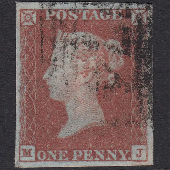 GB QV 1841 1d Red-Brown Plate 101 SG8-B1(1) MJ VFU 4 Good Margins