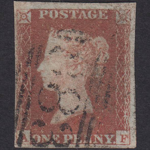 GB QV 1841 1d Pl 88 SG8-B1(1) AF GU Missing Imprimatur 4M Wincanton 883