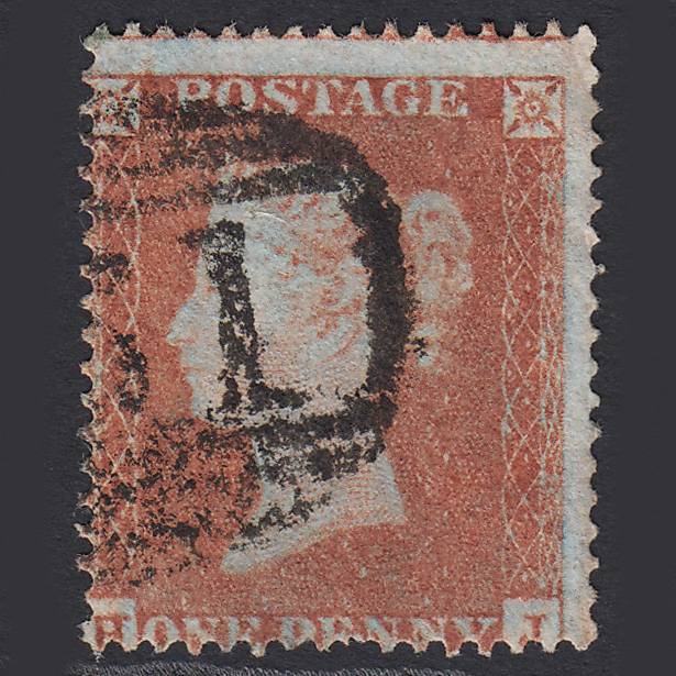 GB QV 1854 1d Red-brown (Plate 204) SG17-C1(1) HJ GU