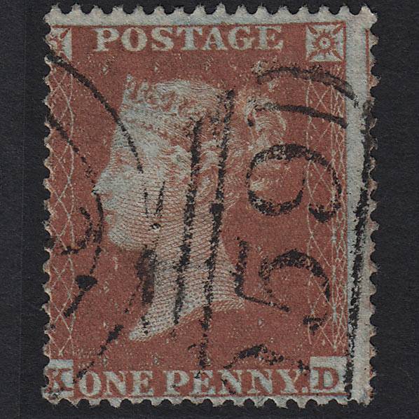 GB QV 1854 1d Red-brown Plate R4 SG17-C1(1) KD VFU