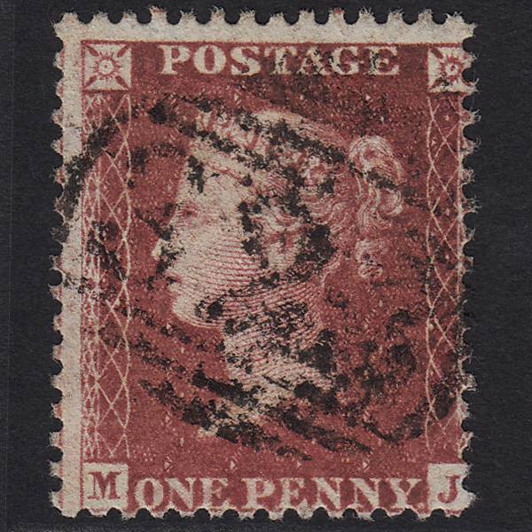 GB QV 1857 1d Deep Rose-red (Plate 47) SG41-C10(4) MJ FU