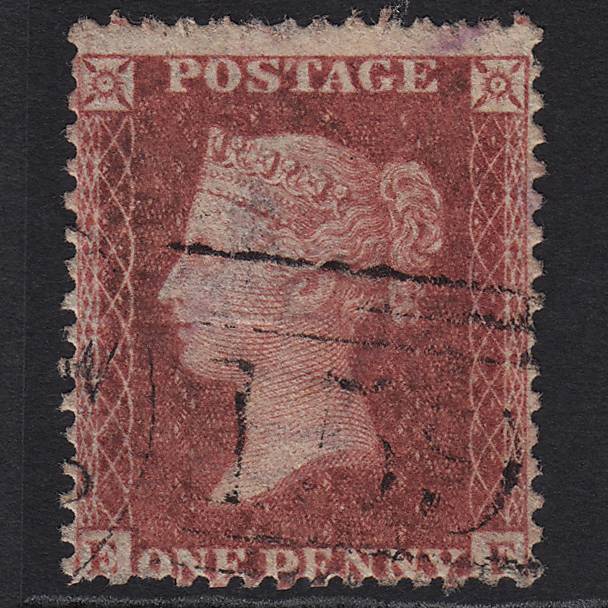 GB QV 1857 1d Deep Rose-red (Plate 43) SG41-C10(4) EF GU Glasgow 159