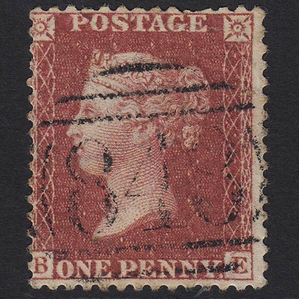 GB QV 1857 1d Rose-red (Plate 47) SG40-C10(1) BB GU Warwick 848