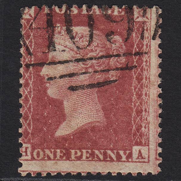GB QV 1857 1d (Plate 58) SG41-C10(4) HA GU Jersey 409 Large Misperf