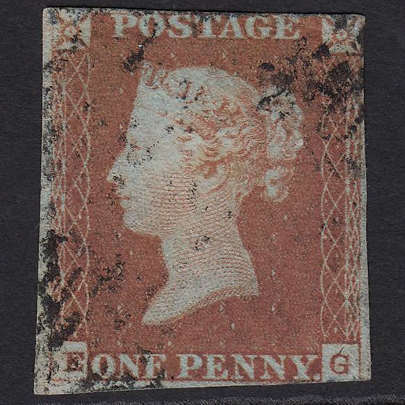 GB QV 1841 1d Red-brown (Plate 85) SG8-B1(1) EG GU