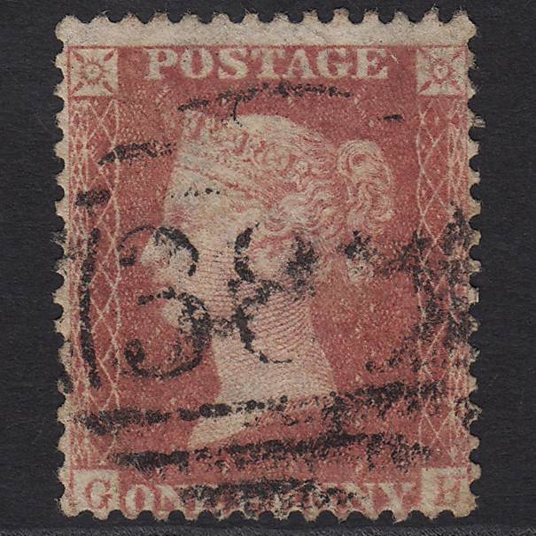 GB QV 1857 1d Rose-red (Plate 34) SG40-C10(1) GH GU