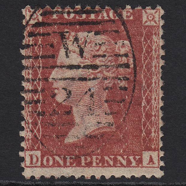 GB QV 1857 1d Rose-red (Plate 27) SG40-C10(1) DA FU London D&S W24