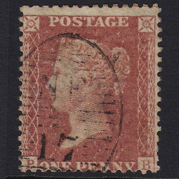 GB QV 1857 1d Rose-red (Plate 47) SG40-C10(1) PB GU London D&S NE17