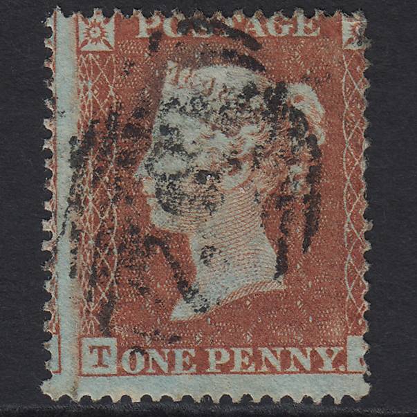 GB QV 1854 1d (Plate 193) SG17-C1(1) TJ GU Missing Imprimatur Large Misperf