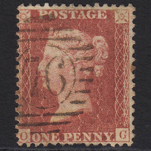 GB QV 1857 1d Rose-red (Plate 36) SG40-C10(1) OG GU London D&S 76