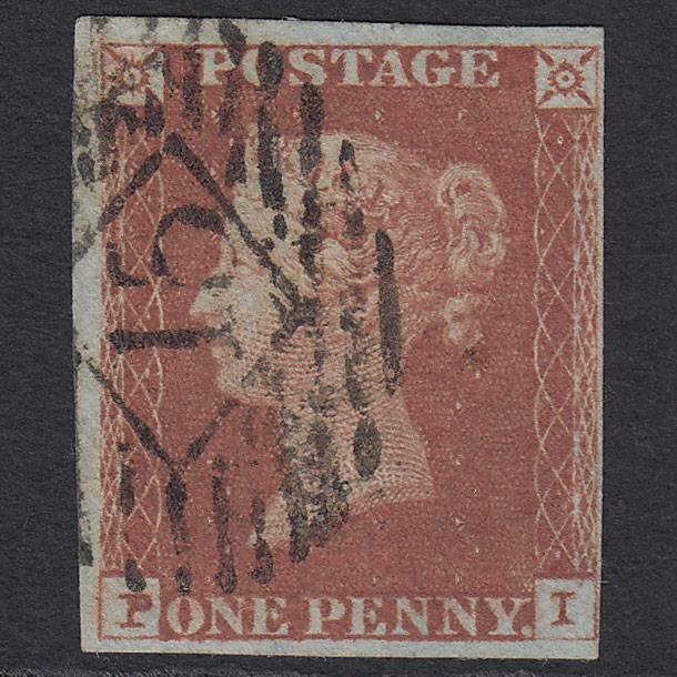 GB QV 1841 1d Red-brown (Plate 78) SG8-B1(1) PI FU 4 Margins London IS 15