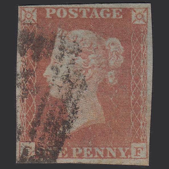 GB QV 1841 1d Red-brown (Plate 168) SG8-B2(1) CF GU 4M Imperf