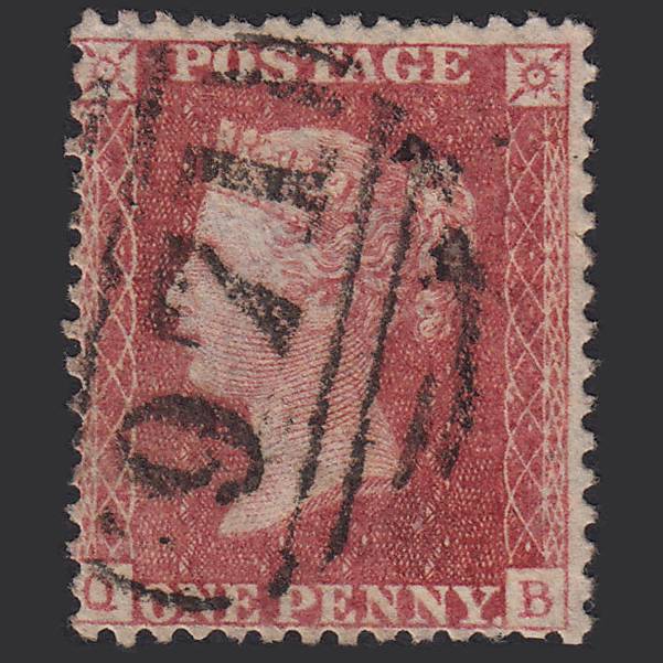 GB QV 1857 1d Rose-red (Plate 57) SG40-C10(1) QB GU Ventnor Iow 971