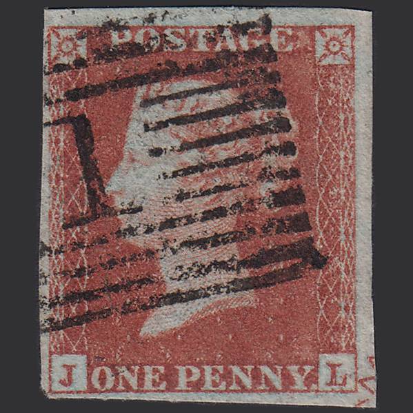 GB QV 1841 1d Red-brown (Plate 150) SG8-B2(1) JL FU Aberdeen 1 Ornament