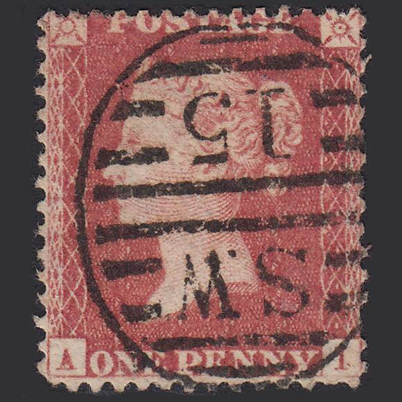 GB QV 1857 1d Rose-red (Plate 62) SG40-C10(1) AI GU London D&S SW15