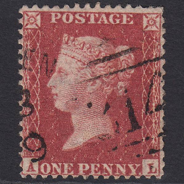 GB QV 1857 1d (Plate 42) SG40-C10(1) AL FU Enniskillen 214 Irish Spoon