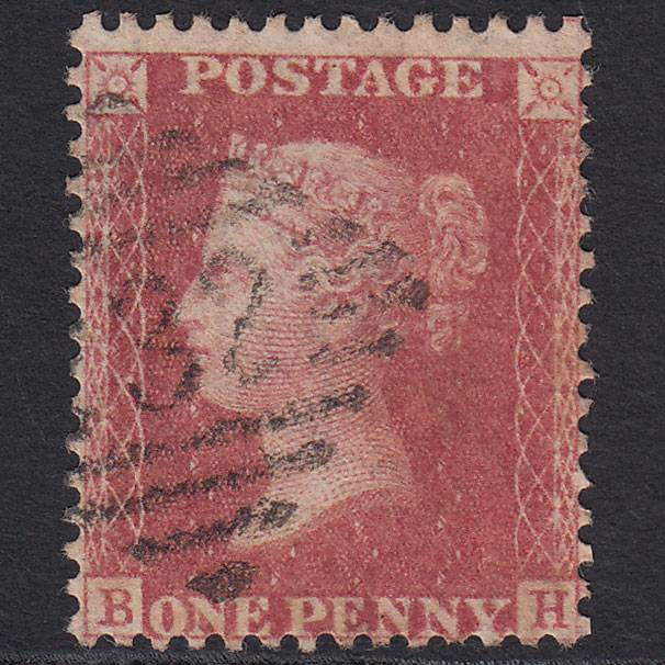 GB QV 1857 1d Rose-red (Plate 48) SG40-C10(1) BH GU Galway 232