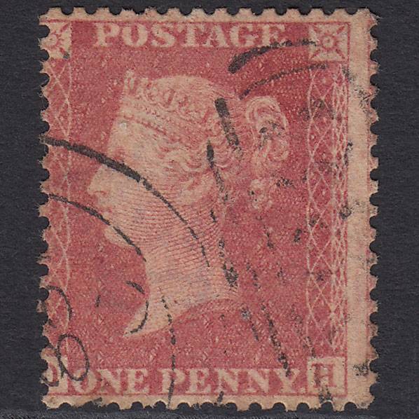 GB QV 1857 1d Rose-red (Plate 46) SG40-C10(1) OH GU Winchester 888 Misperf