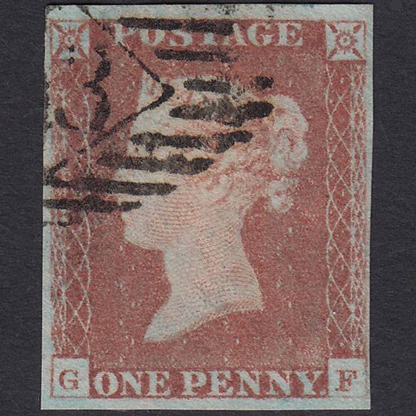 GB QV 1841 1d Red-brown (Plate 69) SG8-B1(1) GF FU 4M London IS Cancel