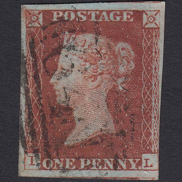 GB QV 1841 1d Red-brown (Plate 69) SG8-B1(1) IL FU 4 Margins