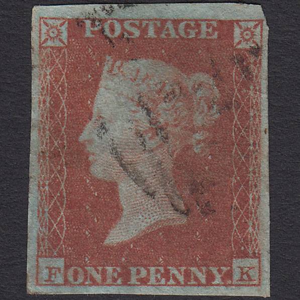 GB QV 1841 1d Red-brown (Plate 110) SG8-B1(1) FK FU Light Cancel