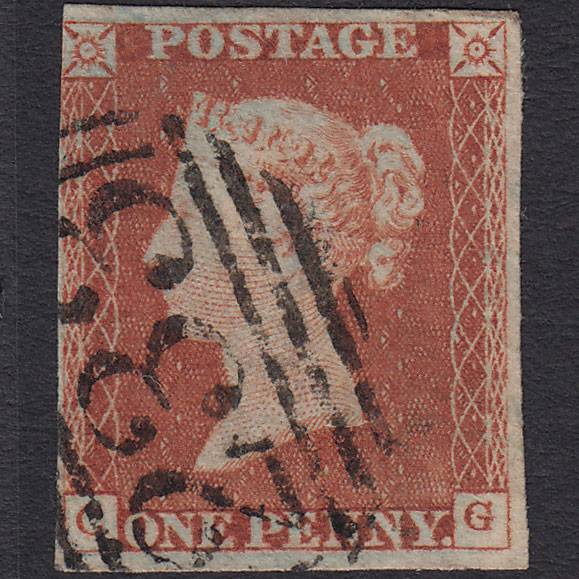 GB QV 1841 1d (Plate 47) SG8-B1(1) Blue Head CG FU nr 4M Darlington 233