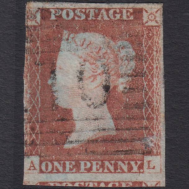 GB QV 1841 1d Pl 73 SG8-B1(1) AL GU Missing Imprimatur 3m Dumbarton 110