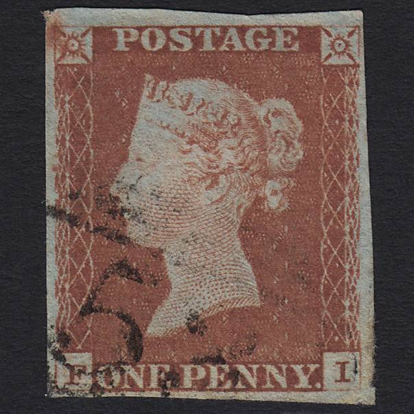 GB QV 1841 1d Red-brown (Plate 63) SG8-B1(1) FI GU Bath 53 4 Margins