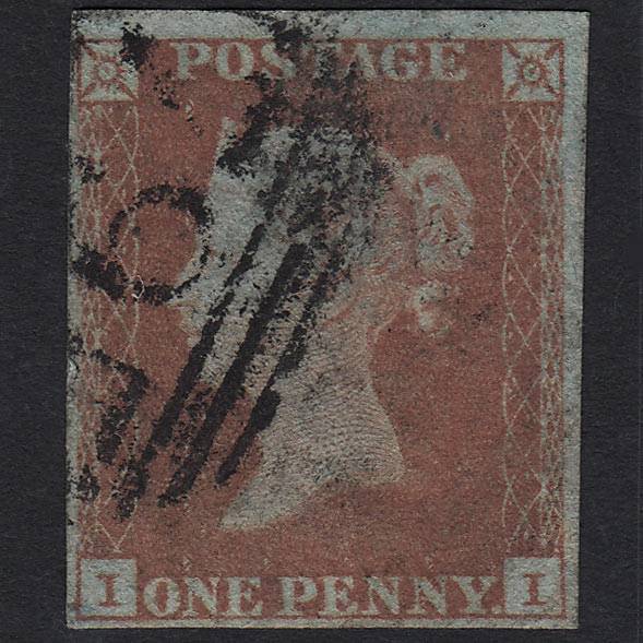 QV 1841 1d Red-brown (Plate 105) SG8-B1(1) II GU 4M Imperf