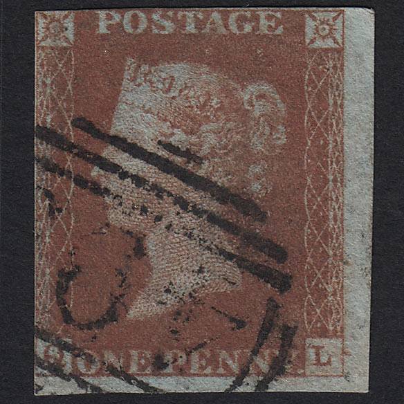 QV 1841 1d Red-brown (Plate 52) SG8-B1(1) QL GU nr 4M Imperf Constant Var