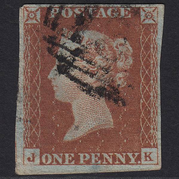 GB QV 1841 1d Red-brown (Plate 66) SG8-B1(1) JK GU 4 Margins