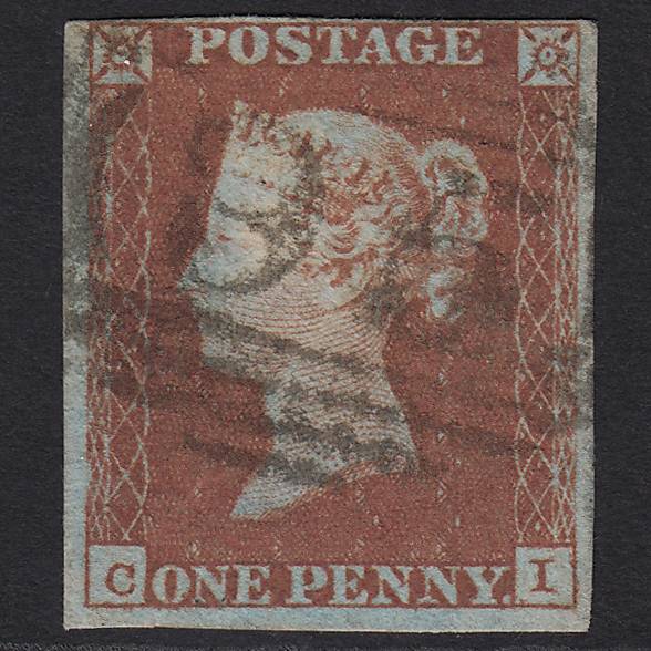GB QV 1841 1d Red-brown (Plate 96) SG8-B1(1) CI FU Alford 95 4M Imperf