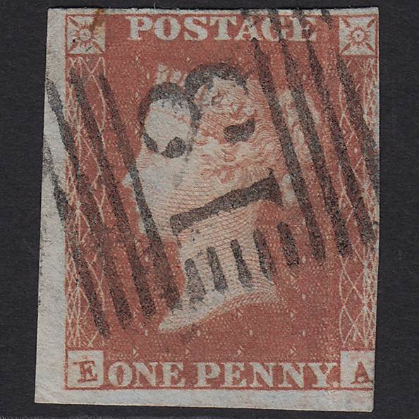 GB QV 1841 1d Red-brown (Plate 88) SG8-B1(1) EA GU in Scotland